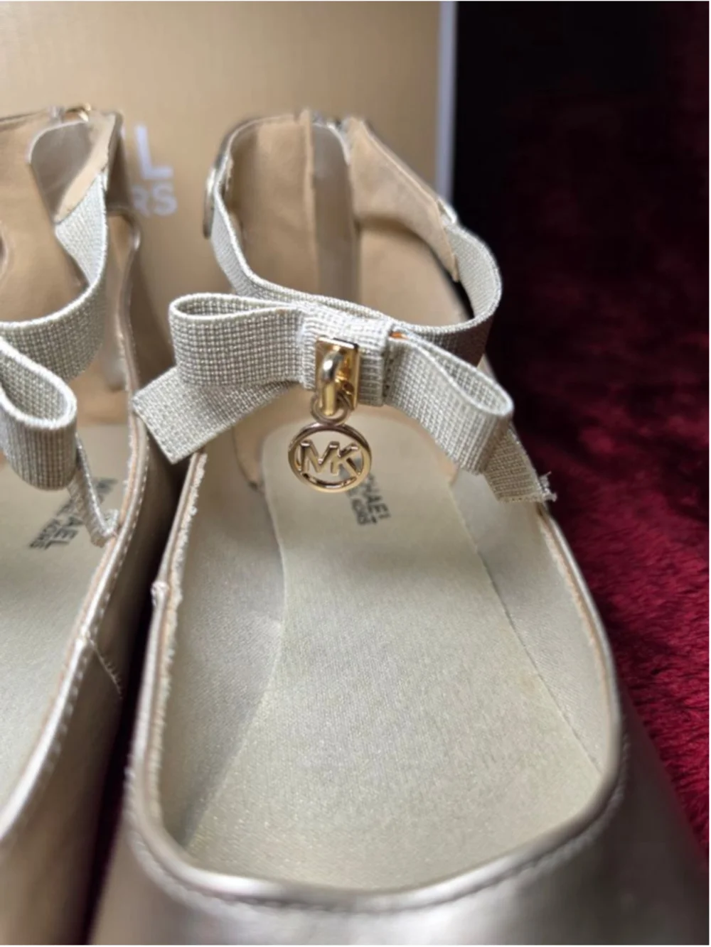 Michael Kors Gold Ballet Flats Dress Shoes Size 3